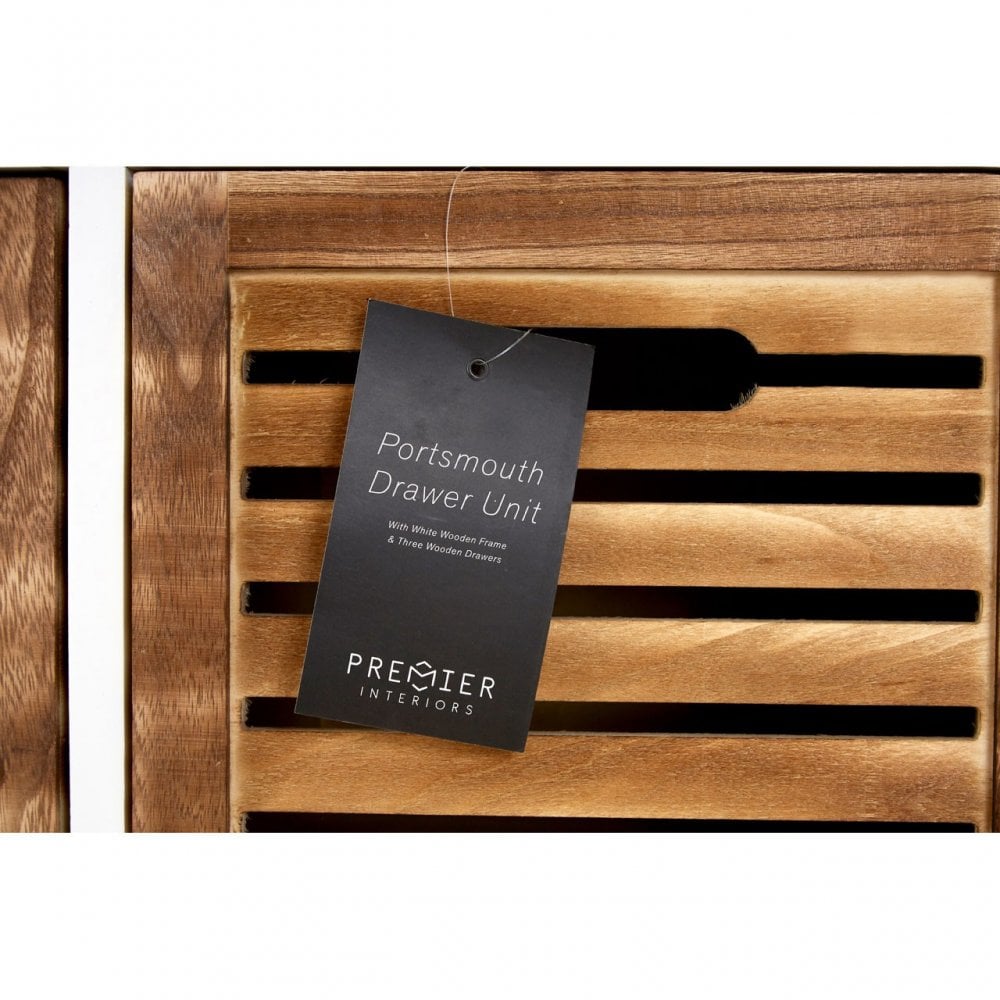 Portsmouth Drawer Chest, Wood, Paulownia Wood, Natural