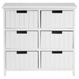 Fubb Drawer Chest, Wood, Paulownia Wood, White