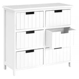 Fubb Drawer Chest, Wood, Paulownia Wood, White