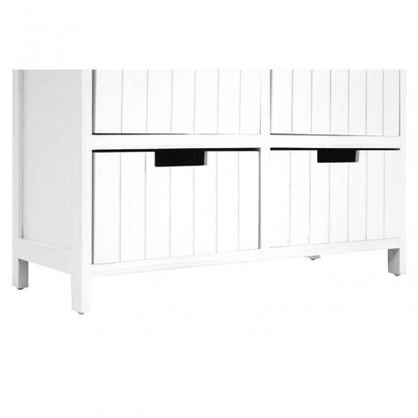 Fubb Drawer Chest, Wood, Paulownia Wood, White