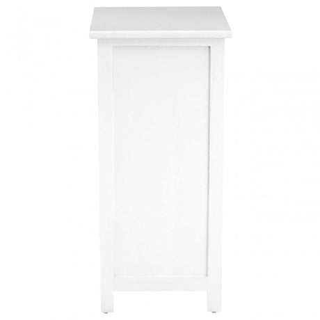 New England Drawer Chest, Wood, Paulownia Wood, White