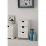 New England Drawer Chest, Wood, Paulownia Wood, White