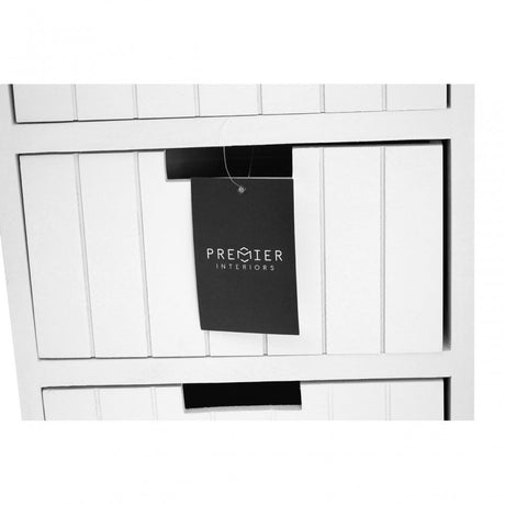 New England Drawer Chest, Wood, Paulownia Wood, White