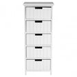 Fubb Drawer Chest, Wood, Paulownia Wood, White