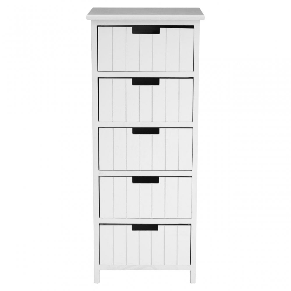 Fubb Drawer Chest, Wood, Paulownia Wood, White