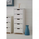 Fubb Drawer Chest, Wood, Paulownia Wood, White