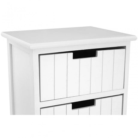 Fubb Drawer Chest, Wood, Paulownia Wood, White