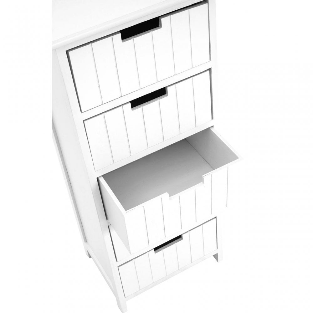 Fubb Drawer Chest, Wood, Paulownia Wood, White