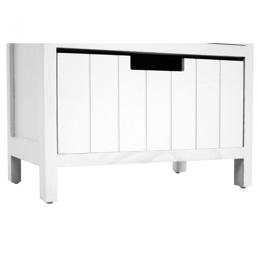 Fubb Drawer Chest, Wood, Paulownia Wood, White