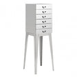 Enrich Drawer Chest, Stainless Steel, Silver