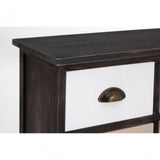 Urban Loft Drawer Chest, Paulownia Wood, Multi-Coloured
