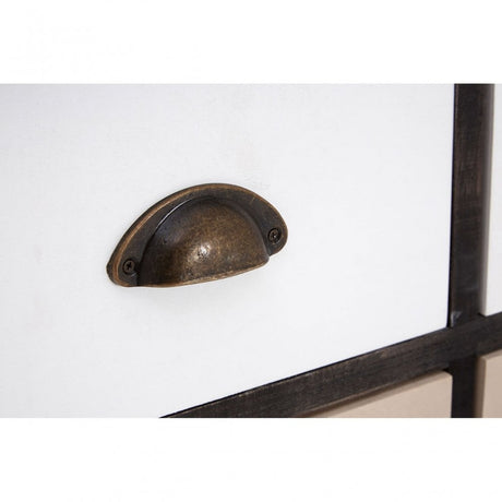 Urban Loft Drawer Chest, Paulownia Wood, Multi-Coloured