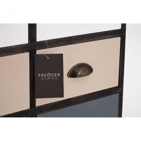 Urban Loft Drawer Chest, Paulownia Wood, Multi-Coloured