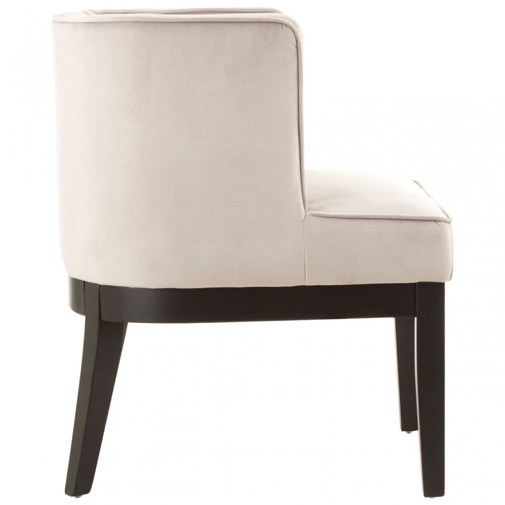 Daxton Light Grey Rounded Chair, Grey