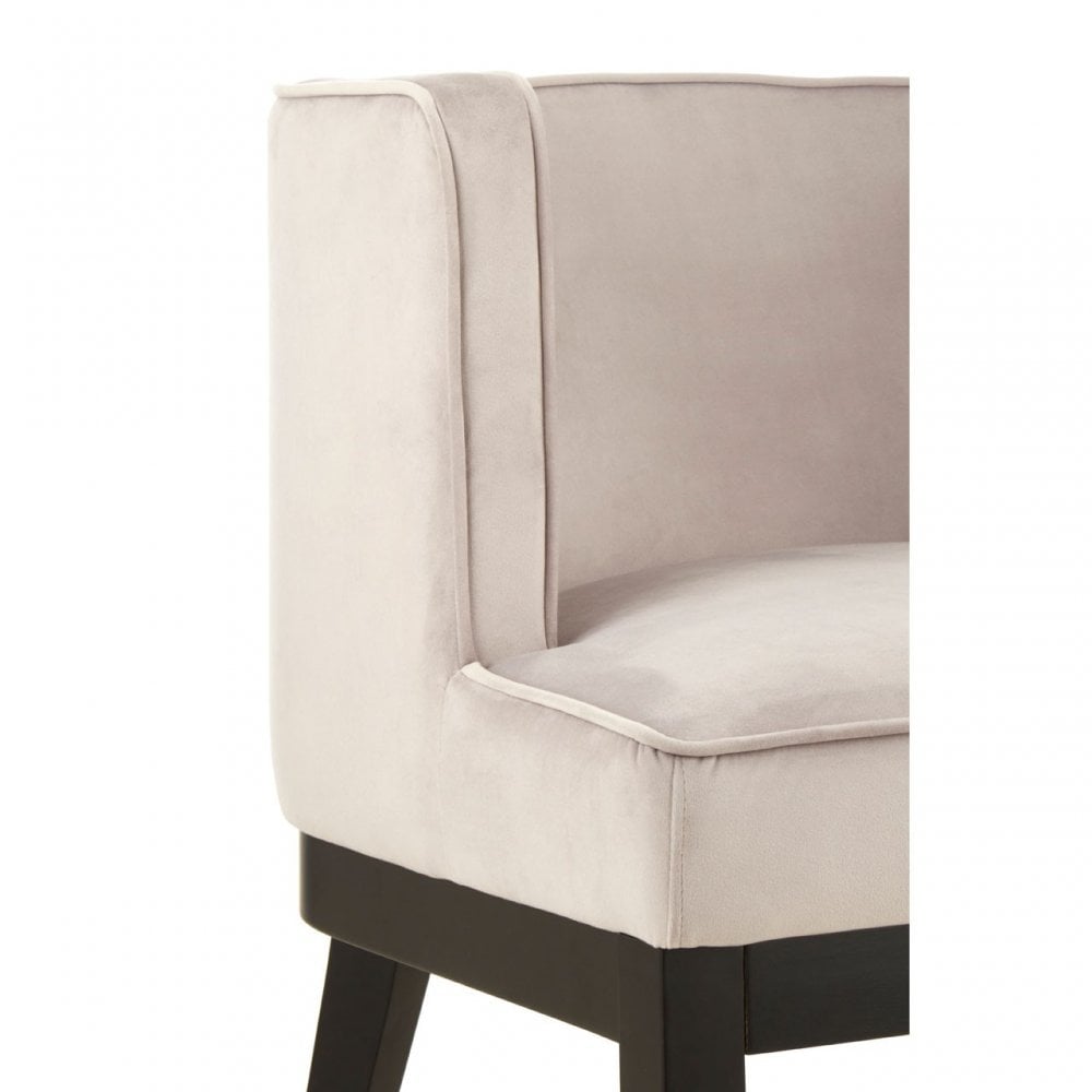 Daxton Light Grey Rounded Chair, Grey