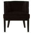 Daxton Black Rounded Chair, Black