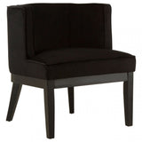 Daxton Black Rounded Chair, Black