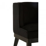 Daxton Black Rounded Chair, Black