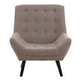 Jersey Grey Curved Seat Chair, Grey