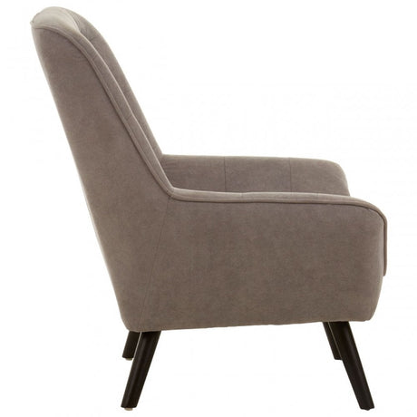 Jersey Grey Curved Seat Chair, Grey