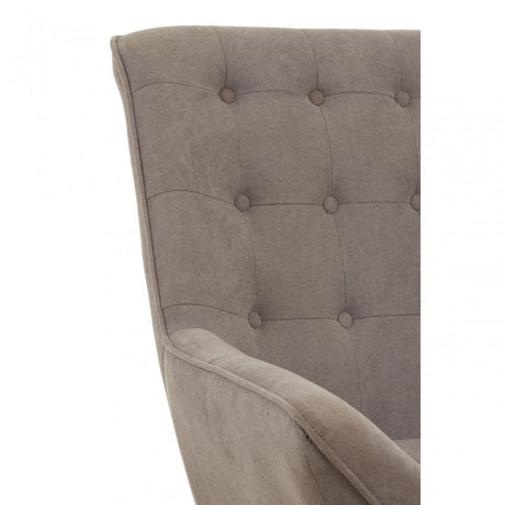 Jersey Grey Curved Seat Chair, Grey