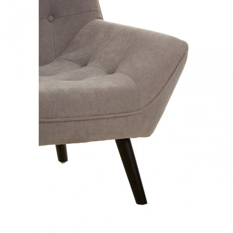 Jersey Grey Curved Seat Chair, Grey