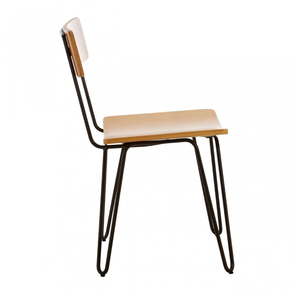 Brock Chair, Plywood, Steel, Yellow