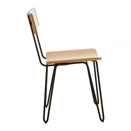 Brock Chair, Plywood, Steel, Yellow
