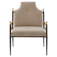 Monroe High Back Chair, Foam, Steel, Wood, Black