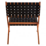 Emilio Woven Chair, Acacia Wood, Nylon, Brown