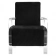 Kirsti Black Velvet Chair, Black