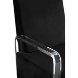 Kirsti Black Velvet Chair, Black