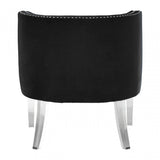 Kirsti Black Curved Chair, Black