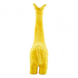 Childrens Yellow Fur and Wood Giraffe Animal Chair