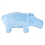 Childrens Blue Fur and Wood Hippo Animal Chair