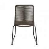 Sisal Grey Rope Chair, Cotton Rope, Steel, Grey