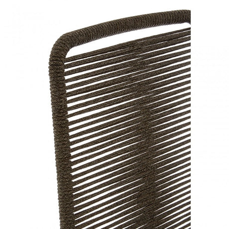 Sisal Grey Rope Chair, Cotton Rope, Steel, Grey
