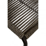 Sisal Grey Rope Chair, Cotton Rope, Steel, Grey
