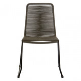 Sisal Grey Rope Chair, Cotton Rope, Steel, Grey