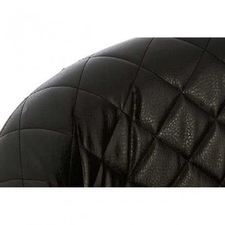 Black Faux Leather Wingback Armchair, Birchwood, Black
