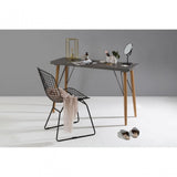 Brock Black Metal Wire Chair, Metal, Black