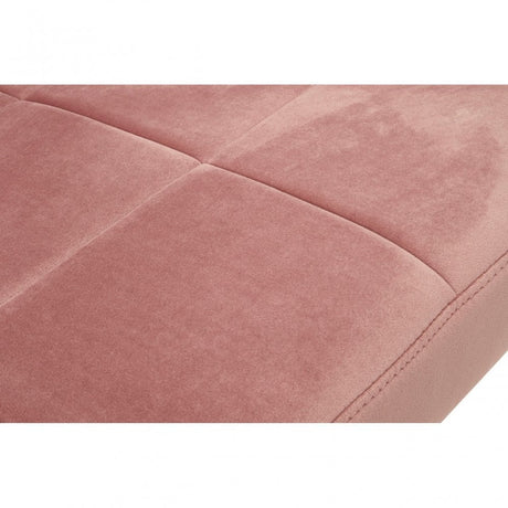 Chiqui Pink Velvet Cocktail Chair, Stainless Steel, Pink