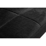 Chiqui Black Velvet Cocktail Chair, Stainless Steel, Black