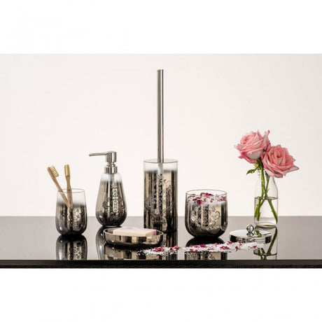 Elissa Cotton Jar, Glass, Silver