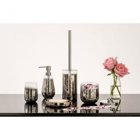 Elissa Cotton Jar, Glass, Silver