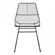 District Small Black Metal Wire Chair, Metal, Black