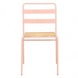 Brock Pink Metal Chair, Metal, Pink