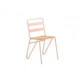 Brock Pink Metal Chair, Metal, Pink