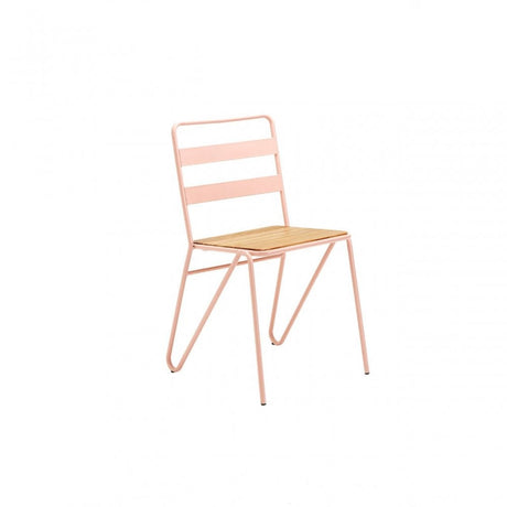 Brock Pink Metal Chair, Metal, Pink