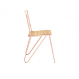 Brock Pink Metal Chair, Metal, Pink